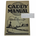 Charles "Chick" Evans Signed 1928 Caddy Manual JSA ALOA