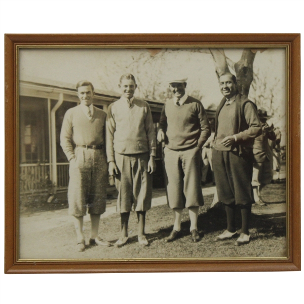 Horton Smith, Walter Hagen, Ed Dudley & Johnny Farrell Undated Original Photo - Matted