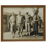 Horton Smith, Walter Hagen, Ed Dudley & Johnny Farrell Undated Original Photo - Matted