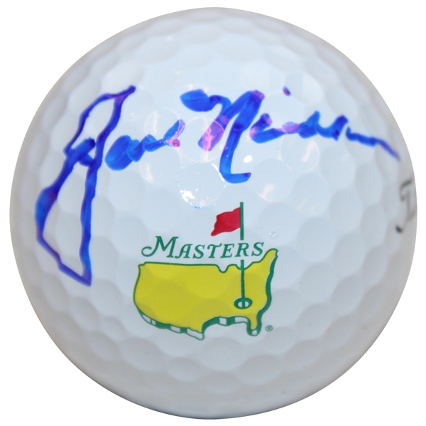 Jack Nicklaus Signed Titleist 4 Masters Logo Golf Ball JSA ALOA