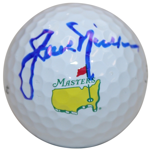 Jack Nicklaus Signed Titleist 1 Masters Logo Golf Ball JSA ALOA