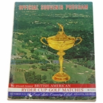 1963 Ryder Cup Golf Matches at East Lake Country Club Official Program