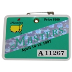 1997 Masters Tournament SERIES Badge #A11267 - Tiger Woods Winner