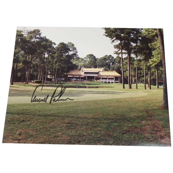 Arnold Palmer Signed Clubhouse Photo by Ashville, NCs Billy Carter JSA ALOA