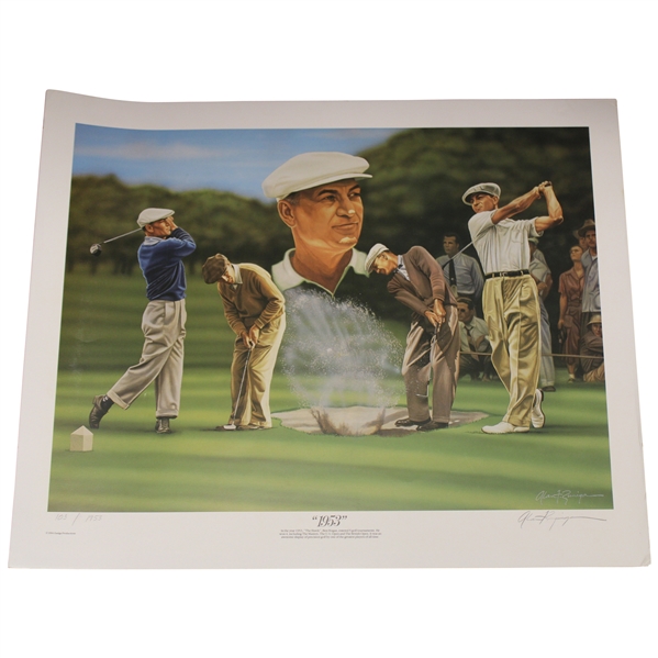 "1953" Limited Edition #103/1953 Ben Hogan Poster Signed By Artist Alan Zuniga