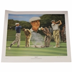 "1953" Limited Edition #103/1953 Ben Hogan Poster Signed By Artist Alan Zuniga