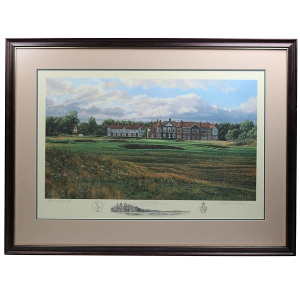 1996 18th Hole Royal Lytham & St. Annes GC Ltd Ed #45/85 Print Signed by Artist Linda Hartough