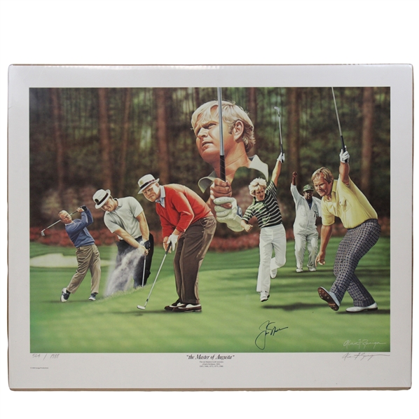 Jack Nicklaus Signed Limited Edition 564/1988 Zuniga the Master of Augusta Print JSA ALOA