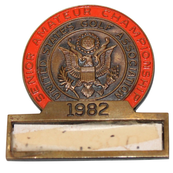 1982 US Senior Amateur Championship Contestant Badge