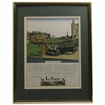 1928-29 Cadillac Motor Car Company Vintage St. Andrews Ad - Framed