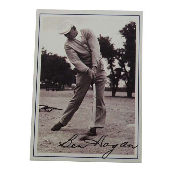 Ben Hogan Facsimile Signed Career Highlights Card