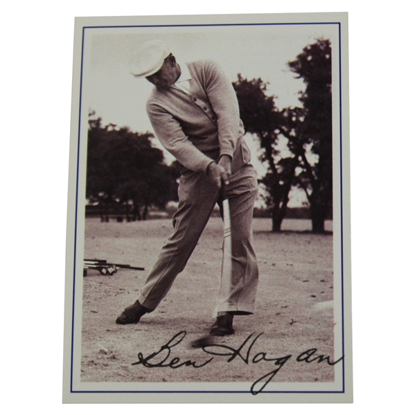 Ben Hogan Facsimile Signed Career Highlights Card