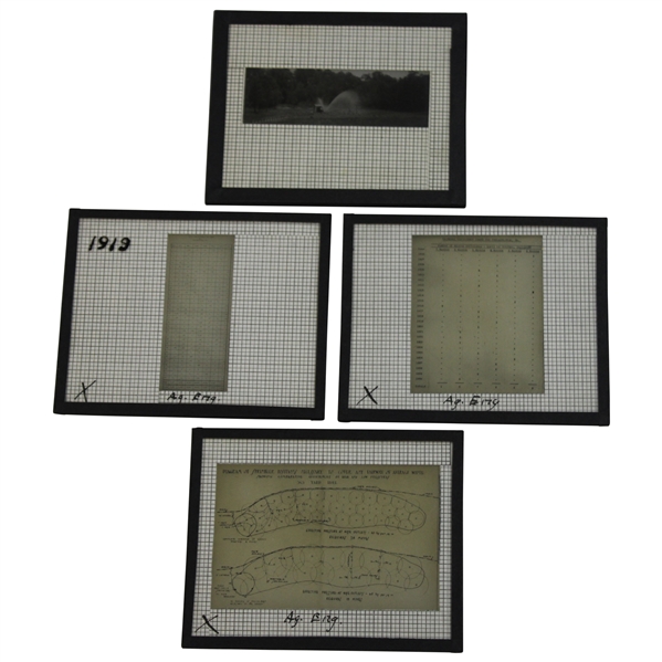 Four (4) Irrigation & Sprinkler Efficiency Glass Negative Photos - Wendell Miller Collection