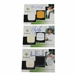 Annika Sorenstam, Nancy Lopez & Charles Howell III Signed 2003 Upper Deck Golf Gear Birdie Cards