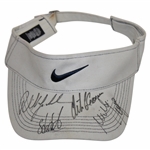 Mickelson, Goosen, Weir, Sergio & Appleby Signed Visor JSA ALOA