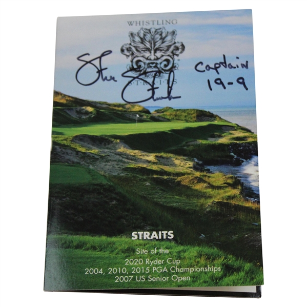 Steve Stricker Signed Whistling Straits Scorecard JSA ALOA