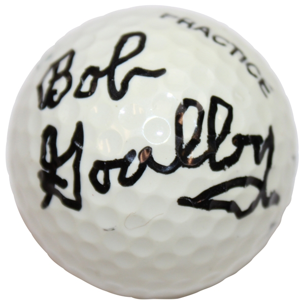 Bob Goalby Signed Masters Tournament Logo Practice Ball JSA #UU13671