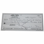 Johnny Unitas Signed Personal Check to Hillendale CC (Maryland) For $785.31 JSA ALOA