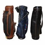 Three (3) Classic Full Size Golf Bags - Black & Brown/Sanford Childrens/Black