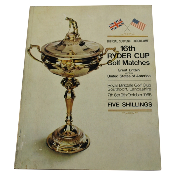 1965 Ryder Cup at Royal Birkdale Program