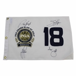 Rose, Harrington, Dufner & Scott Signed PGA Grand Slam of Golf at Bermuda Flag JSA ALOA