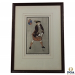 1705 Golfer Print - Framed 