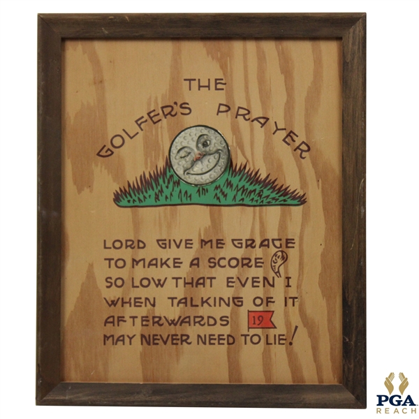 The Golfers Prayer - Framed 