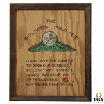 The Golfers Prayer - Framed 