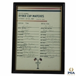 1967 Ryder Cup Both Teams Facsimile Signed Poster - Framed