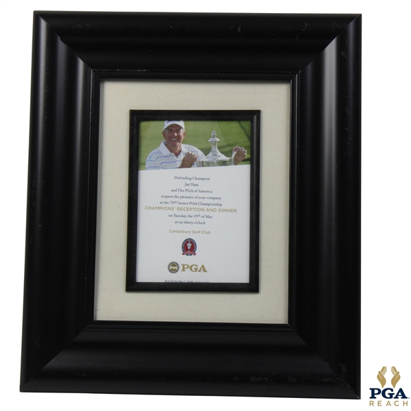 Jay Haas Champions Dinner 2009 PGA - Framed 