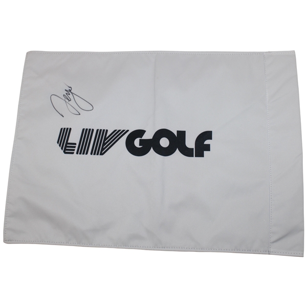 Sergio Garcia Signed LIV Golf Screen Flag JSA ALOA