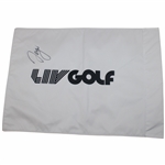 Sergio Garcia Signed LIV Golf Screen Flag JSA ALOA