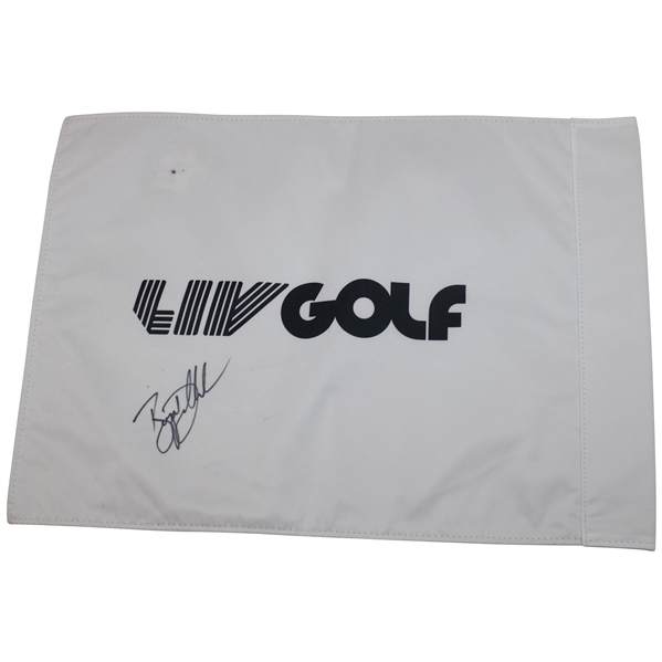 Bryson Dechambeau Signed LIV Golf Screen Flag JSA ALOA