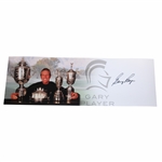 Gary Player Signed Grand Slam Trophy Panoramic Collage JSA ALOA