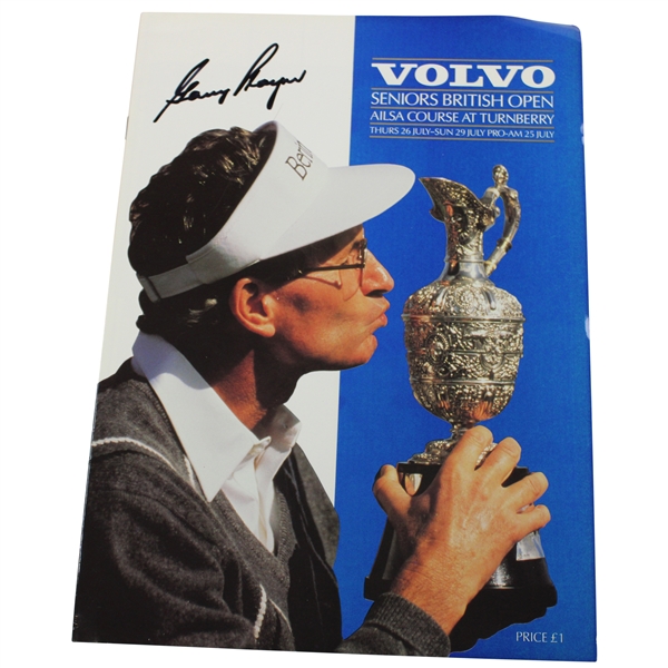 Gary Player Signed Volvo Seniors British Open at Ailsa Course (Turnberry) Program JSA ALOA