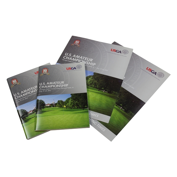 2015 US Amateur at Olympia Fields Program w/Two Guides - Bryson Dechambeau Win