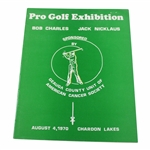 1970 Pro Golf Exhibition at Chardon Lakes Program - Jack Nicklaus & Bob Charles