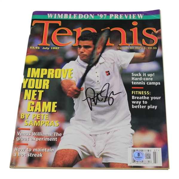 Pete Sampras Signed 1997 Tennis Magazine - July BAS #BP64815