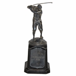 1932 Guymon Tournament Pre-Swing Golf Trophy on Plinth