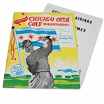 1959 Chicago Open at Gleneagles CC Program w/Starting Times - Ken Venturi Winner