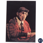 Marquetry Portrait of Harvey Penick Ceramic Tile by Tony Jacklin - WGHoF Collection