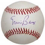 Ernie Banks Signed Rawlings Official American League Baseball JSA ALOA