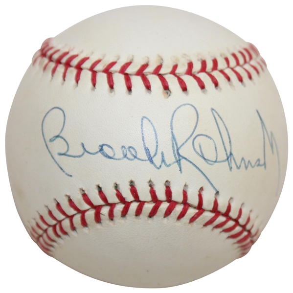 Brooks Robinson Signed Rawlings American League Baseball JSA ALOA