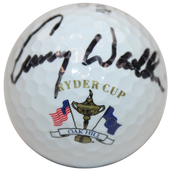 Lanny Wadkins Signed Ryder Cup at Oak Hill Logo Maxfli Golf Ball JSA ALOA