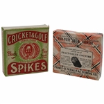 Vintage Cricket & Golf Spikes w/Spikes & Par-Putt Club Counter w/Counter in Boxes