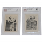 Two (2) 1939 African Tobacco World Of Sport Golf Cards BVG