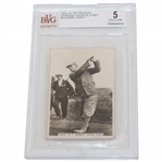 1935 Bobby Jones J A Pattreiouex Sporting Events & Stars #19 Golf Card BVG EX 5 