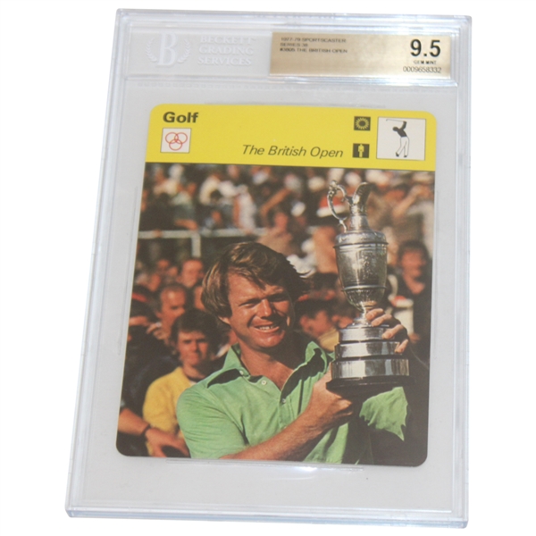 Tom Watson 1977-79 (1979) Sportscaster Oversize Golf Card BGS 9.5