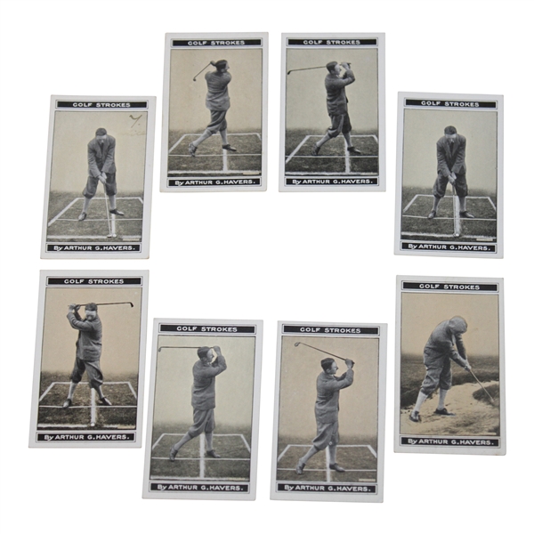 Eight (8) Morriss High Grade Cigarette Golf Cards