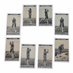 Eight (8) Morriss High Grade Cigarette Golf Cards